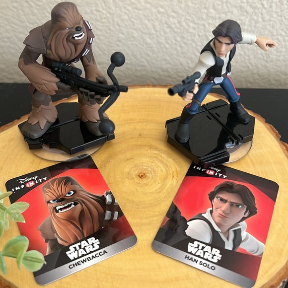 EUC Disney Infinity XBox 3.0 Star Wars The Force Awakens Han Solo And Chewbacca - Picture 2 of 6